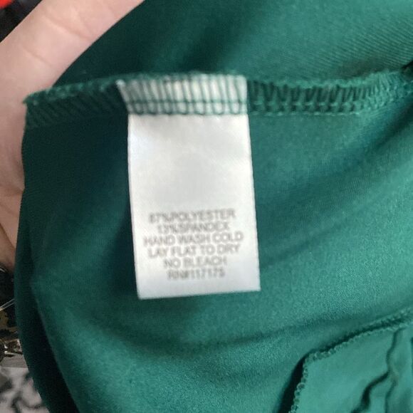 Haani Hunter Green Sheath Dress Stretch Sleeveless - Picture 9 of 9